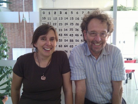 Editando entrevista a Calvo y Barba.